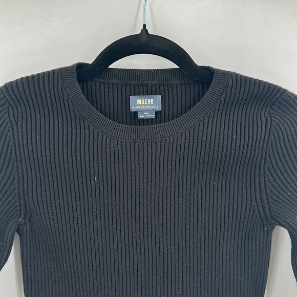 Anthropologie Maeve Bell‎ Sleeve Sweater Black Small - Picture 6 of 9